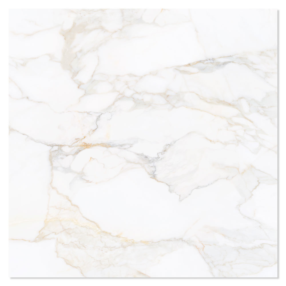 Marmor Gulvflis Via Appia Hvit Polert 120x120 cm